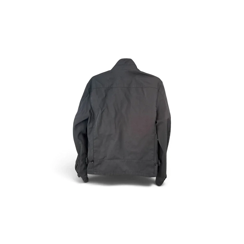 Banana Republic Mens Harrington Jacket Black Full Zip Mock Neck Medium